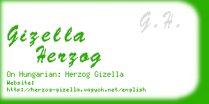 gizella herzog business card